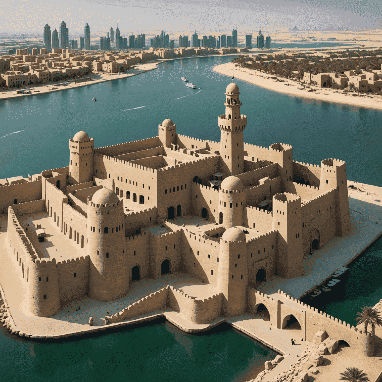 The historic Al Fahidi Fort, home to the Dubai Museum